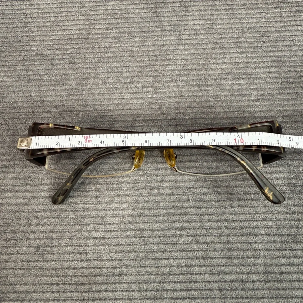 GUESS GU1463A BRN Brown Rectangular Half‎ Rim Y2K Eyeglasses 50-15-130